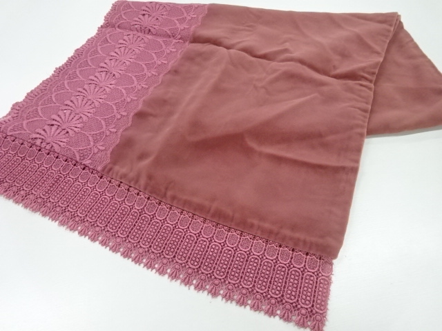 ビロードレース花模様ショール